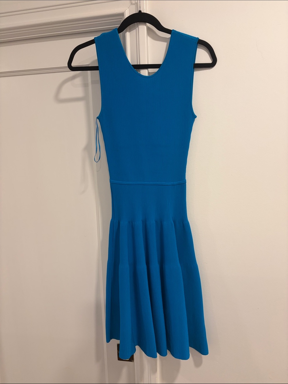 Issa London Blue Sleeveless Fit-and-Flare Dress